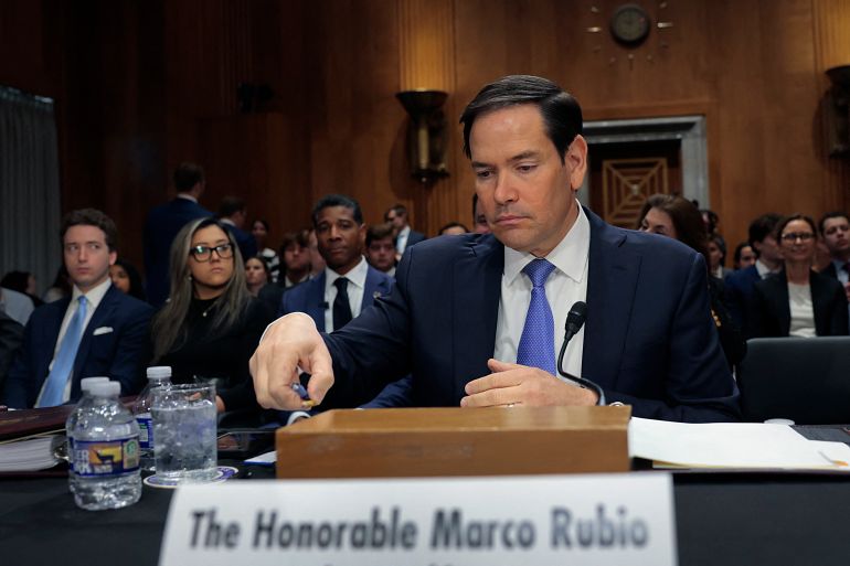 WASHINGTON, DC - MAY 20: U.S. Secretary of State Marco Rubio attends a Senate Foreign Relations Committee hearing in the Dirksen Senate Office Building on May 20, 2025 in Washington, DC. Rubio testified on President Trump's FY2026 budget request for the State Department. Anna Moneymaker/Getty Images/AFP (Photo by Anna Moneymaker / GETTY IMAGES NORTH AMERICA / Getty Images via AFP)