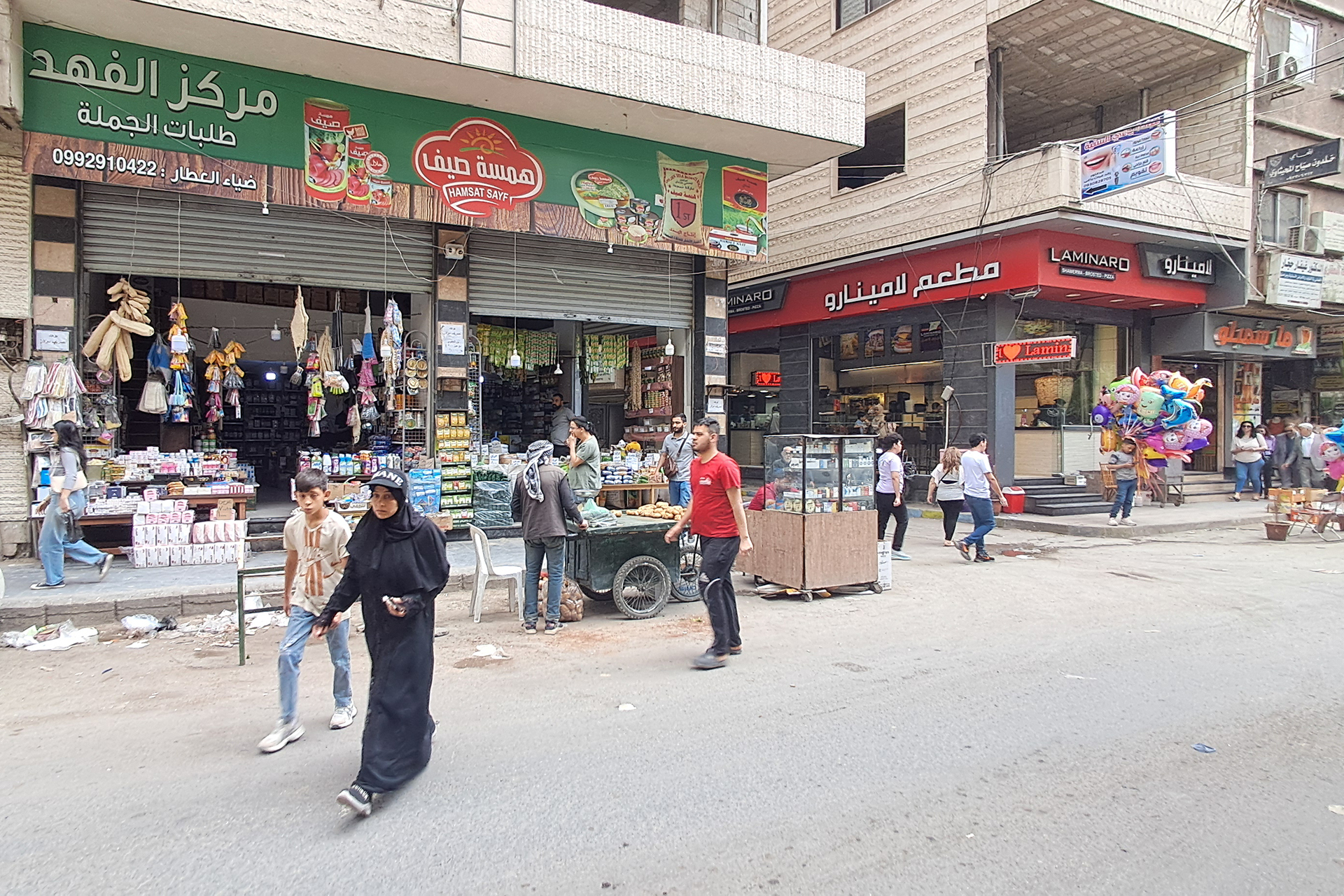 عودة مظاهر الحياة إلى مدينة جرمانا بعد استكمال الترتيبات الأمنية فيها