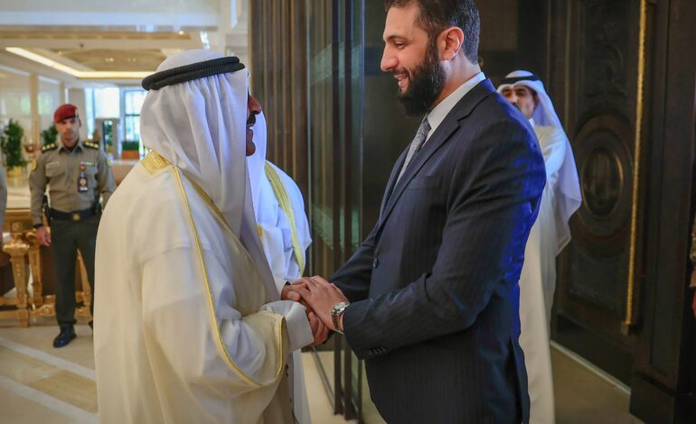 الشرع يصل الكويت في تاسع زيارة خارجية